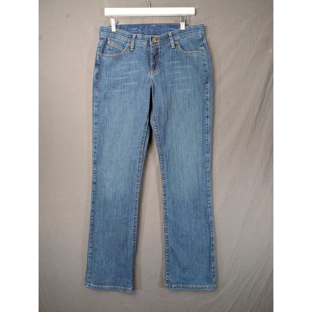 Wrangler Q-Baby‎ Ultimate Riding Jeans Mid Rise Bootcut Blue WRQ20TB 9/10x34
